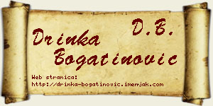 Drinka Bogatinović vizit kartica
